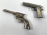 Vintage Daisy Tex Cap Gun & Gun Belt Buckle