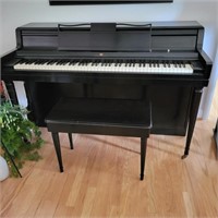 Wurlitzer Spinet Piano and Piano Bench