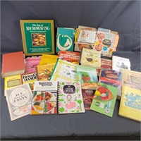 Group of Cookbooks, Household Hints, and Magazines