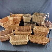 Large group of Wicker Baskets