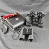 2 pairs of Binoculars,  Encore 7x35 (with case),