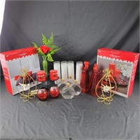 Red (Valentine) Decor - Vases, Candleholders, N