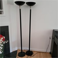 2 - 6ft Black Floor Lamps