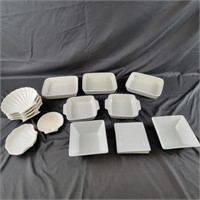 White Baking and Serving Dishes