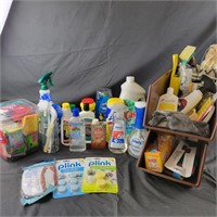 Cleaning Supplies and Under the sink organizers