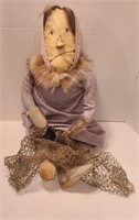 Alaskan Doll W/ Seal Skin & Fox Fur