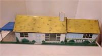 Vintage 1950's Marx Tin Dollhouse Ranch