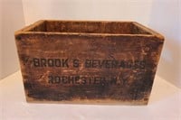 Brooks Beverages Wooden Crate