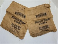 Lynchburg Natural Maple Chunks Burlap Bags