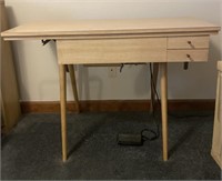 Mid Century Blonde Sewing Table