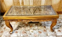 Wood Carved Coffee Table