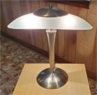Realspace Brushed Steel Dome Desk Lamp