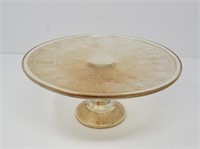 Harp Iridescent Cake Plate by Jeannette