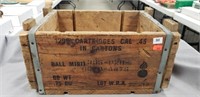 1 Vintage Wooden Ammo Box