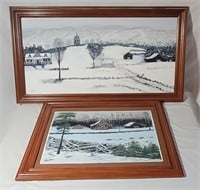 Framed Canvas Paintings by J. Greene