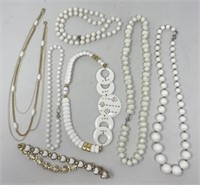 White Fashion Necklaces