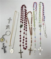 Rosary and Christian Jewelry Lot