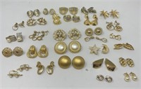Gold-Toned Clip-On Earring lot