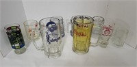 9pc. Beer Stein, Mugs & Glasses