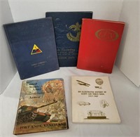 5pc. Vtg. Military Books