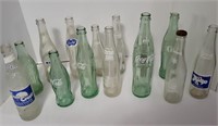 14pc Vintage Soda Bottles
