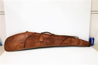 Embossed Leather Rifle Scabbard