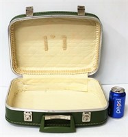 Vintage Small Green Suitcase Traincase