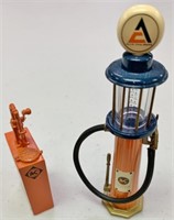 Visible Gas Pump & Oil Tank w/ Pump