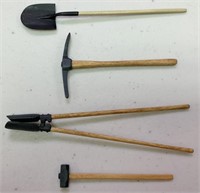 Shovel, Sledgehammer, Post hole Digger & Pic