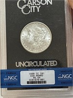 1880 CC MS64 NGC GSA Morgan Silver Dollar Coin