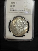1883 O MS63 NGC Morgan Silver Dollar Coin