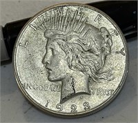 1923 S Peace Silver  Dollar Coin