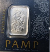 999 Platinum Bar 1 Gram Pamp