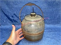 Old 1913 glass fuel oil bottle (for a stove) 1-gal