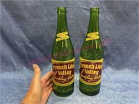 2 Old bottles "French Lick Valley Water"