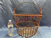 Old red wire egg basket #2
