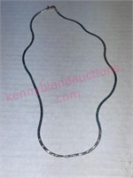 Sterling silver 20in herringbone necklace