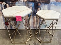 43 - NEW WMC METAL & MARBLE PLANT STANDS (130.00)