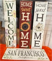 43 - NEW WMC "WELCOME, HOME & SAN FRANCISCO" SIGNS