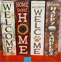 43 - NEW WMC 4 "WELCOME" PORCH SIGNS (M41)