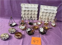 43 - NEW WMC TAG VOTIVE CANDLES & HOLDERS (G8