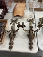 Pair of candle wall holders