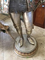 Polychrome bronze Knight statue Value $10,500