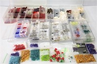 Lot Jewelry Beads - Gemstones, Crystals, Metals, +