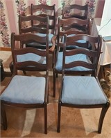 6pc. Mahogany Ladderback Chairs