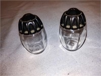 Vintage Tiny Brutalist Salt and Pepper Shakers