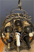 Ornate Wine Bottle Holder / Rack- includes