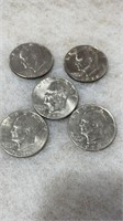 5 Ike$1 Dollar Coins - 1972D, 1978D, 1976D, 1977D,