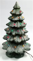 Large Vintage Ceramic Lighted Christmas Tree
