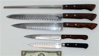 5 Mid-Century Kitchen Knives by Ekco